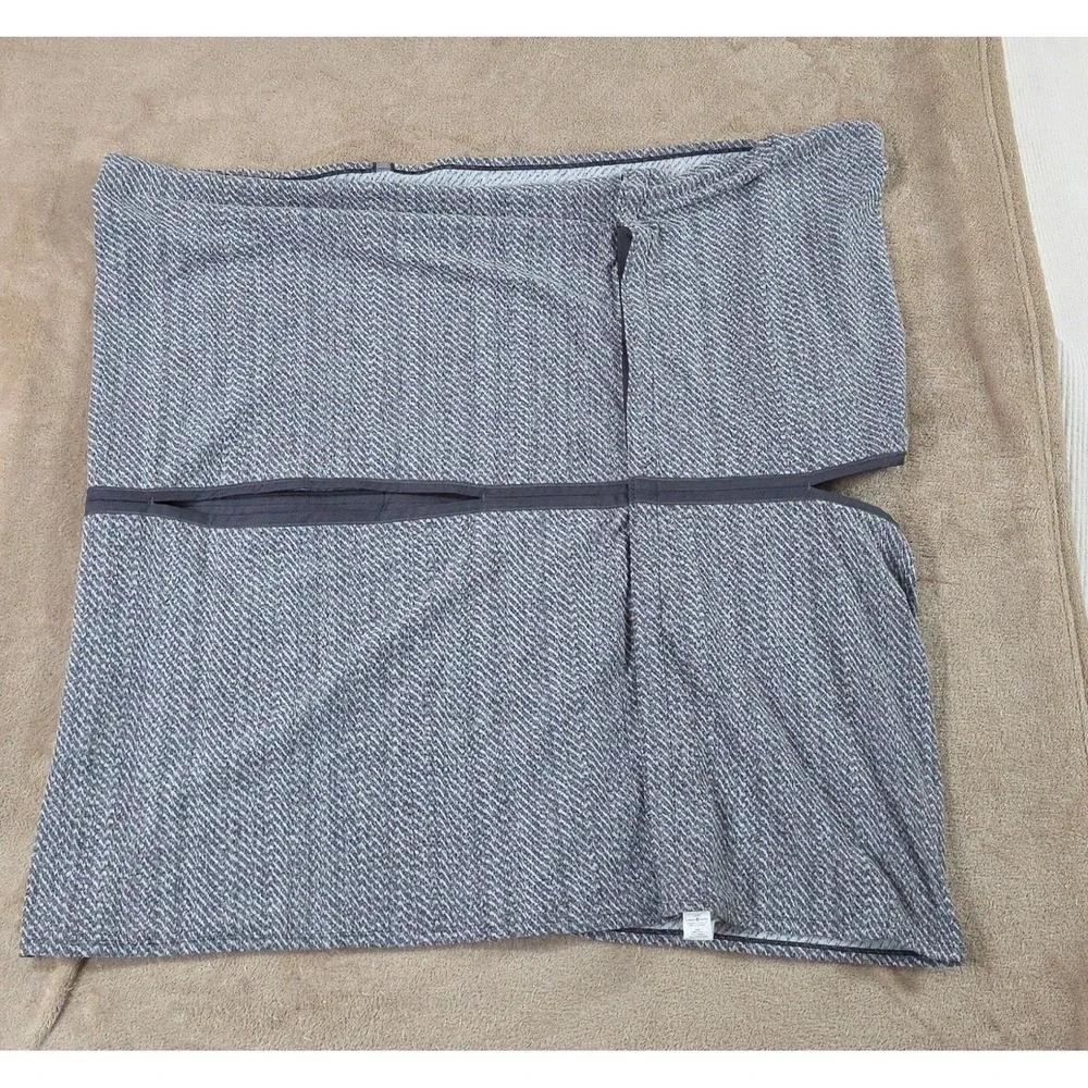 Lululemon Athletica Womens Vinyasa Wrap Scarf OS‎ Grey Full Snap Convertible